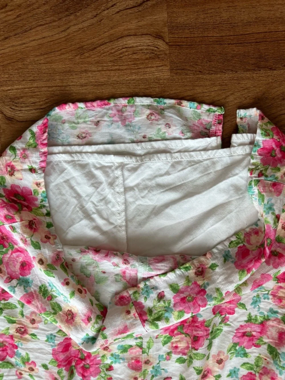 Altar’d State Floral Mini Dress XXS Pink Rose Cottagecore V-Neck Sleeveless - Picture 12 of 12